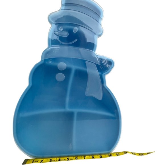 🌸4/$50🌸 Large Plastic Snowman Shaped Storage Box with Lid - Picture 10 of 10